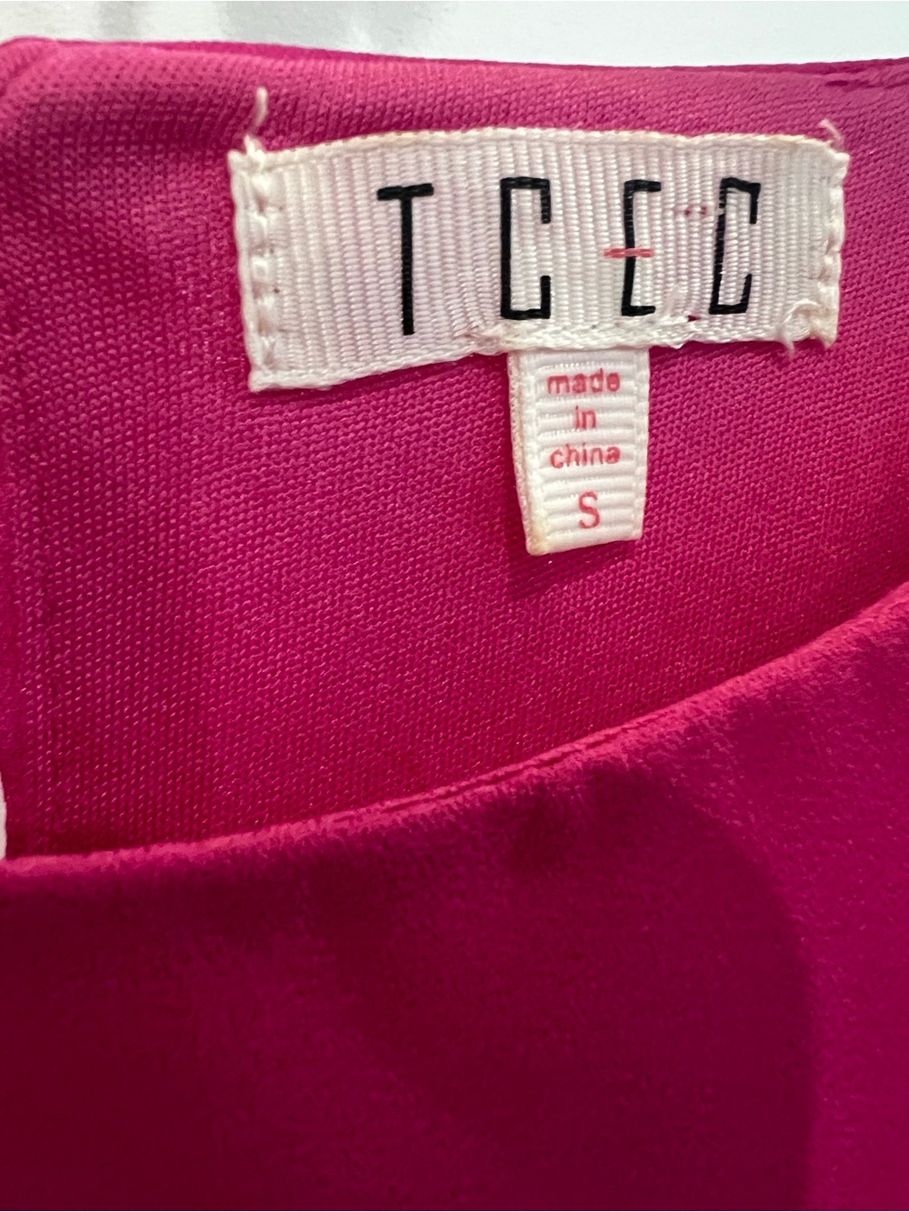 TCEC Fuchsia Pleated Ruffle Mini Dress - Picture 2 of 3